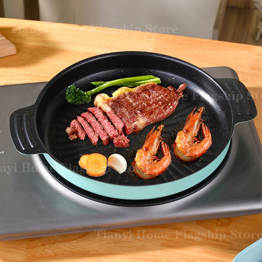 مقلاة شواء دائرية غير لاصقة، ص - مراجعة Korean Bbq Grill وسعره
